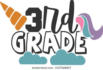 Third Grade Unicorn - 3rd Grade Design