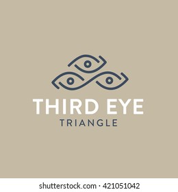 'Third Inner Eye' Original Symbol. Memorable Visual Metaphor. Simple  Mark.Represents Concept of Control Monitoring Lookout Audit Enlightenment Sight Insight Vision Attention Research  etc