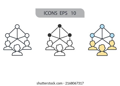 third party devoloper icons  symbol vector elements for infographic web