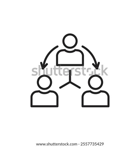 Third party icon Black and white logo