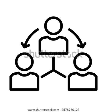 Third party icon Black and white logo
