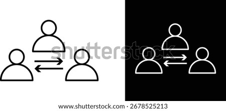 Third party icon Editable flat design style,Third party icon symbol,Third logo illustrations,
