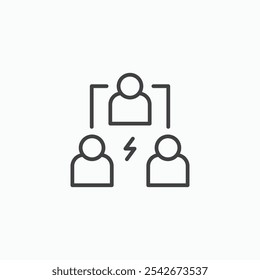 Third party icon set in black color