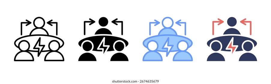 Conjunto de Ícones de Terceiros Coleção de Vários Estilos
