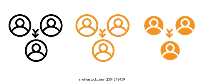 Diseño web de icono de terceros en Vector