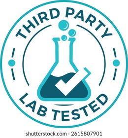 Third Party Lab Tested Vector Label Safe, Clinically Proven Beauty Product