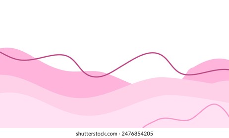 Third pastel pink shapes abstract background. flat pink design background. minimalist pink color background
