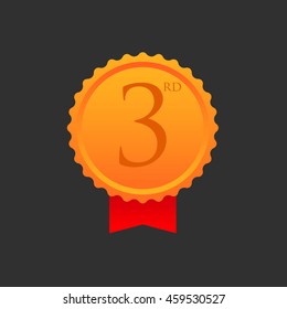 Third place award bronze medal