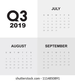 Third Quarter Of Calendar 2019
