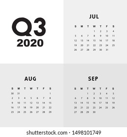 Third quarter of calendar 2020
