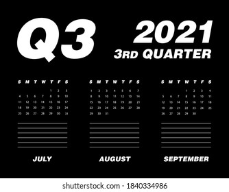 Third quarter of calendar 2021
