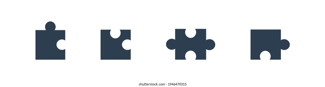 third vector set of puzzles with four parts