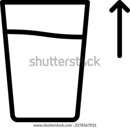 thirst line icon illustration vector
