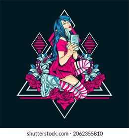 un diseño de trece en el tema de una niña