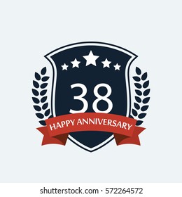 Thirty Eight Years Anniversary Emblem