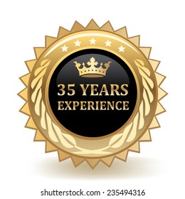 Thirty Five Years Experience Badge