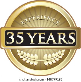 Thirty Five Years Experience Gold Award