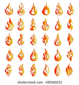 thirty flame icons