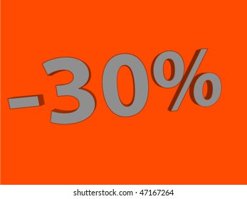 thirty percent discount background
