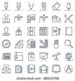 Thirty six office tools icon set suitable for info graphics, websites and print media and interfaces. Line vector icon set.