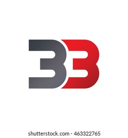 thirty three number logotype - color logo template
