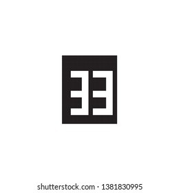 Thirty-three pixel numbers on a white background.