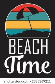 BONITA PLAYA DE VERANO EN DISEÑO DE CAMISETAS