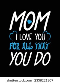 DÍA PERSONALIZADO DE LA MADRE PARA DISEÑO DE CAMISETAS Y AFICHES
