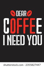 diseño de camiseta de café para impresión