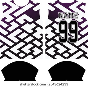 Plantilla de diseño de jersey de camisa deportiva de sublimación personalizada, traje deportivo, ropa deportiva, uniforme deportivo