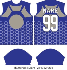 Plantilla de diseño de jersey de camisa deportiva de sublimación personalizada, traje deportivo, ropa deportiva, uniforme deportivo