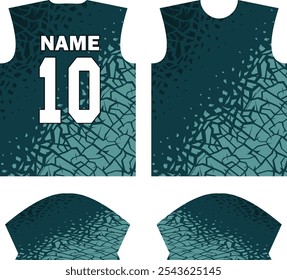 
Plantilla de diseño de jersey de camisa deportiva de sublimación personalizada, traje deportivo, ropa deportiva, uniforme deportivo