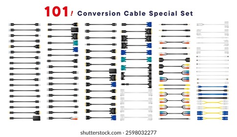 This is a 101-point conversion cable set.