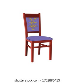 esta es la 2d silla vectorial de caricatura