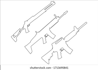 This is 3 Gun in white background.