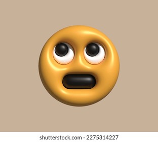 Este es un vector Emoticon de Glance 3D