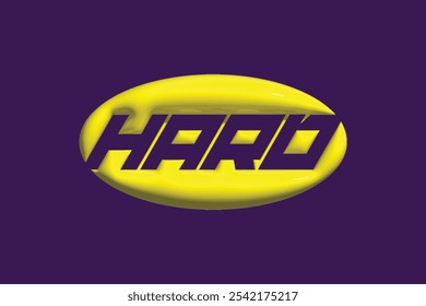This is a 3D Hard vector art design yellow color