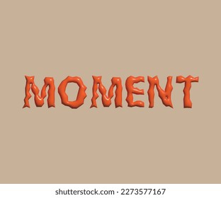 This is 3D moment vector art Design