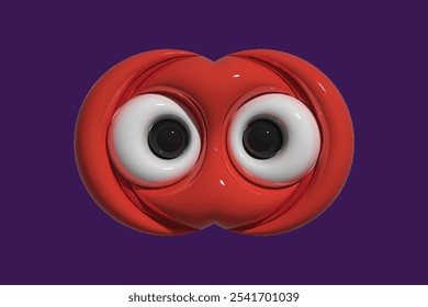 this is a 3D pumpkin orange color vector design