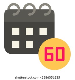 This 60 Days icon is suitable for Black Friday, shopping, ecommerce, etc.