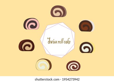 This is 7 Swiss roll cake.