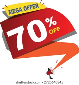 Esta é uma oferta de 70% mega de design promocional vetorial 