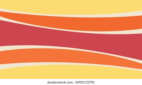 This 70s-inspired abstract vector background features groovy waves and geometric patterns. Perfect for posters, wallpapers, and covers, it adds a fun, funky, and trendy retro vibe.