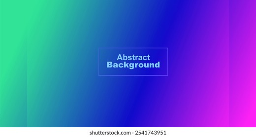 This abstract background features a smooth gradient transition from teal green to deep blue and vibrant purple, creating a modern and visually appealing backdrop.