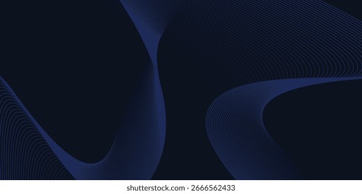 This abstract blue wave pattern evokes energy and movement background