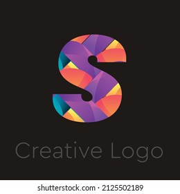 This an abstract colorful letter S Vector logo for Business Company, Brand Logo, abstract colorful illustration