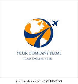 This is abstract  creative travel agency logo design vector and this can be used for travel and tour company