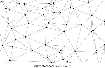 In this abstract depiction, dots and lines converge, symbolizing how science and technology collaborate to drive forward human understanding and create advanced solutions.


