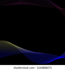 this is an abstract design with curved lines, and with an interesting color combination suitable for the background