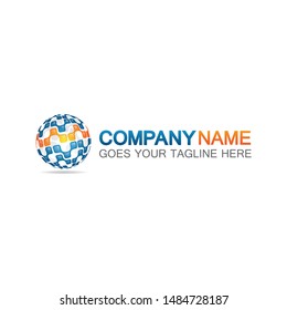 this abstract design is more reflective of technology and can be used for logos other than technology